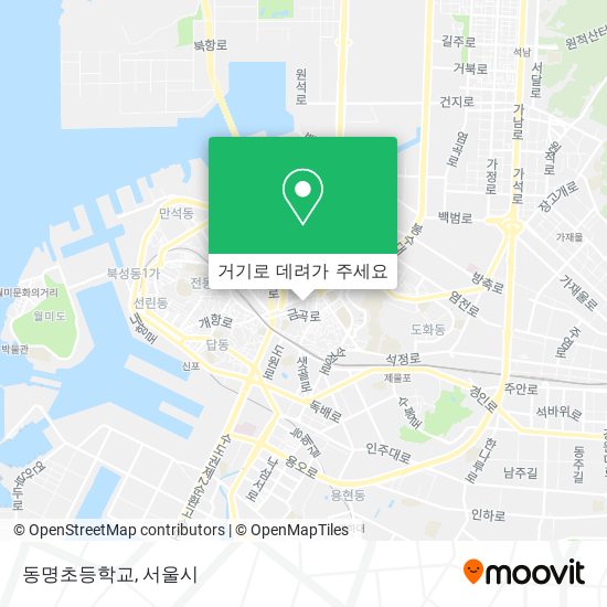 동명초등학교 지도