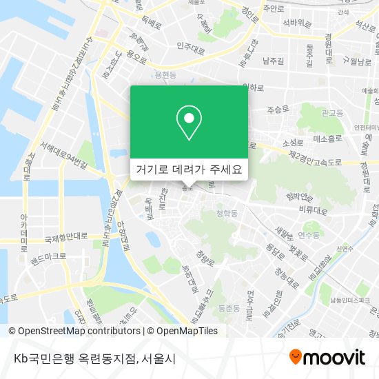 Kb국민은행 옥련동지점 지도