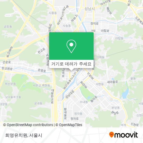 희영유치원 지도