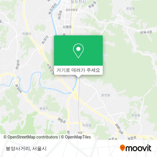 봉양사거리 지도