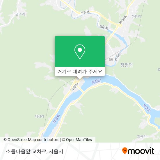 소돌마을앞 교차로 지도