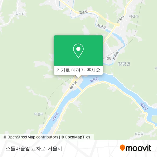소돌마을앞 교차로 지도