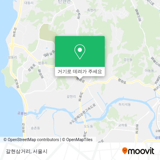 갈현삼거리 지도