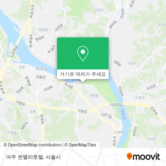 여주 썬밸리호텔 지도