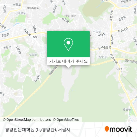 경영전문대학원 (Lg경영관) 지도