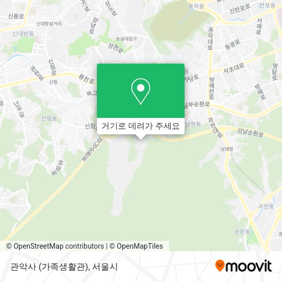 관악사 (가족생활관) 지도
