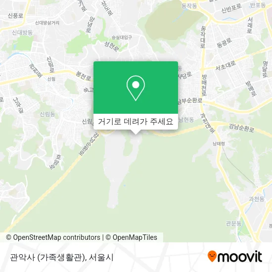 관악사 (가족생활관) 지도