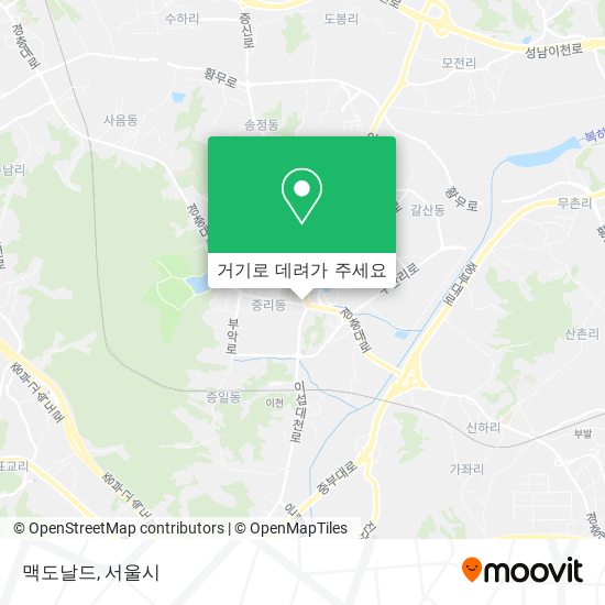 맥도날드 지도