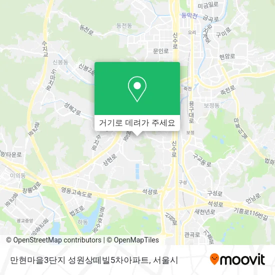 만현마을3단지 성원상떼빌5차아파트 지도