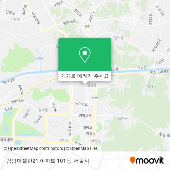 검암마젤란21 아파트 101동 지도