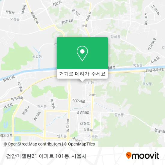 검암마젤란21 아파트 101동 지도