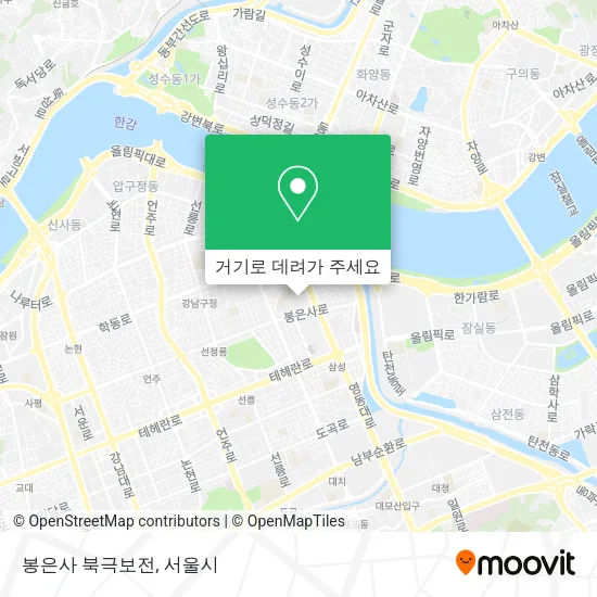 봉은사 북극보전 지도