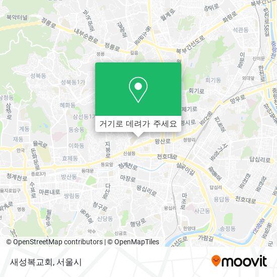 새성복교회 지도