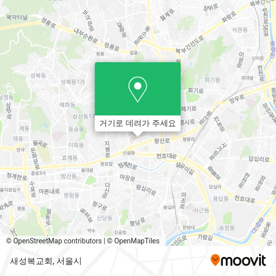 새성복교회 지도