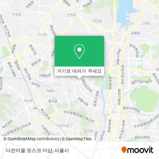 다은마을 포스코 더샵 지도