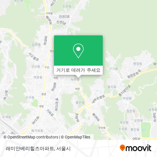 래미안베리힐즈아파트 지도