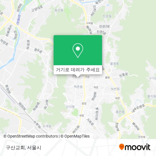 구산교회 지도