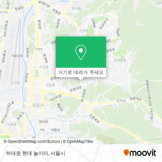 하대원 현대 놀이터 지도