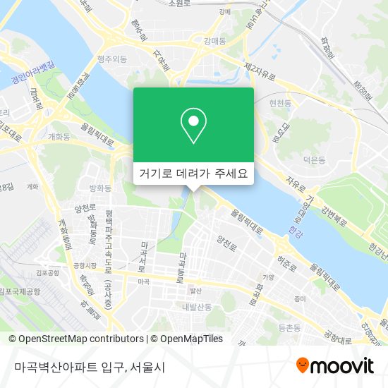 마곡벽산아파트 입구 지도