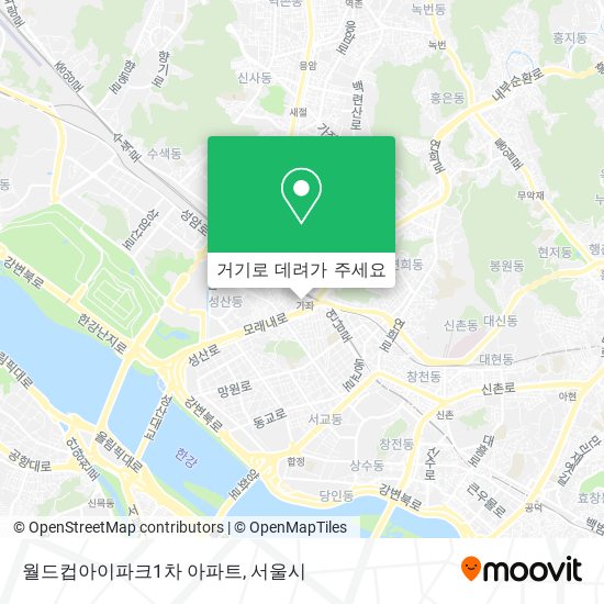 월드컵아이파크1차 아파트 지도