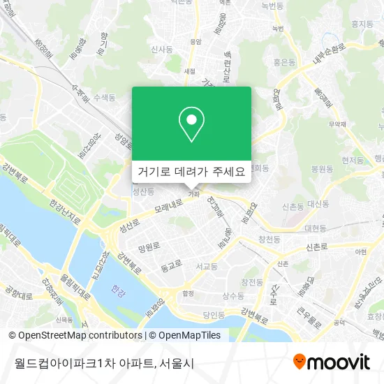 월드컵아이파크1차 아파트 지도