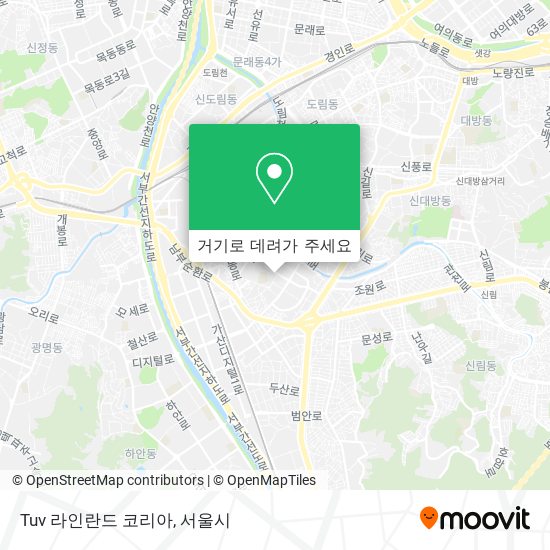 Tuv 라인란드 코리아 지도
