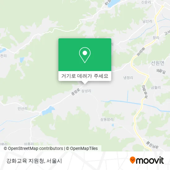 강화교육 지원청 지도