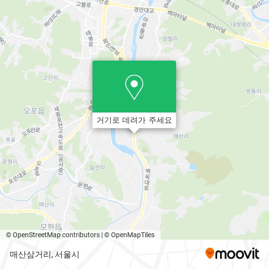 매산삼거리 지도