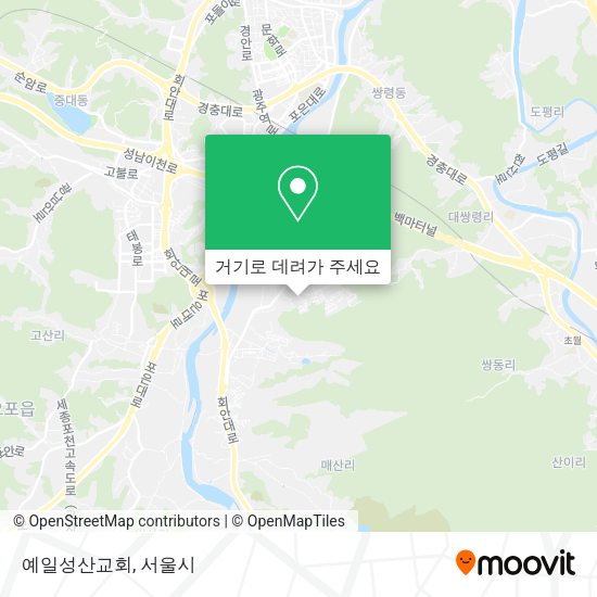 예일성산교회 지도