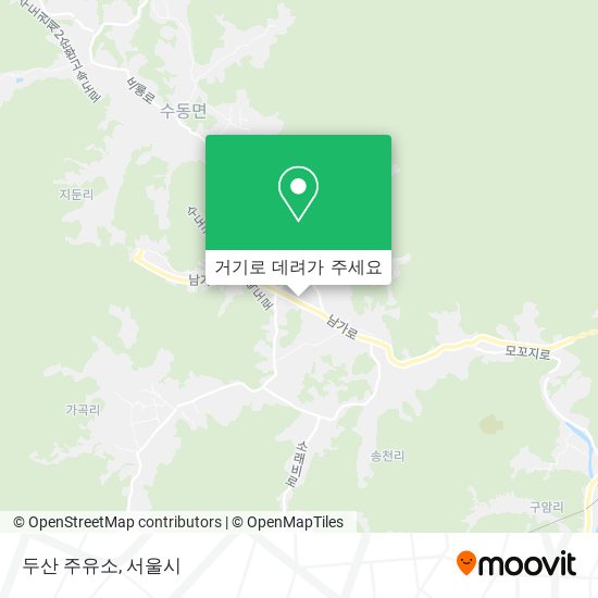 두산 주유소 지도