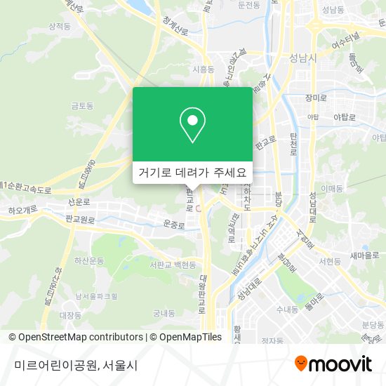 미르어린이공원 지도