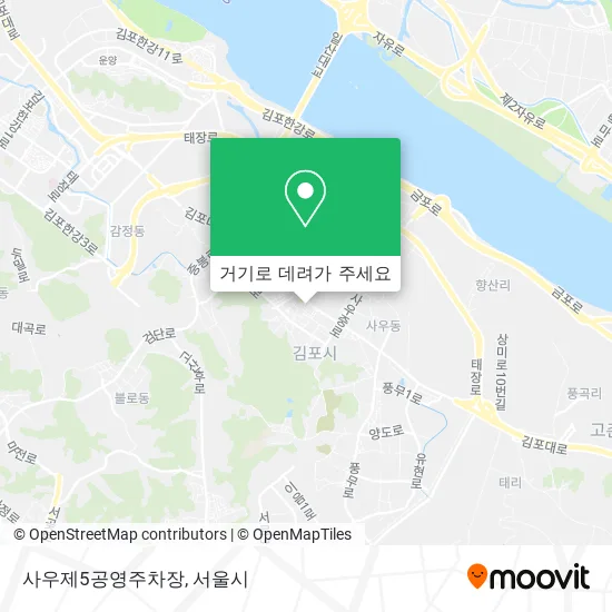 사우제5공영주차장 지도