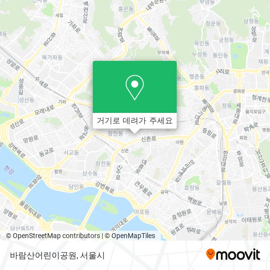 바람산어린이공원 지도