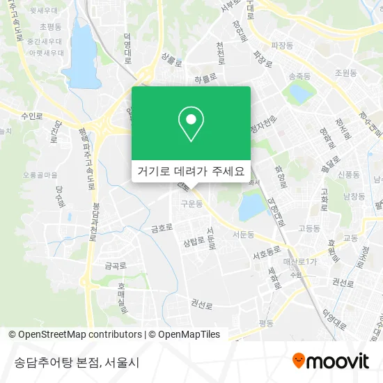 송담추어탕 본점 지도