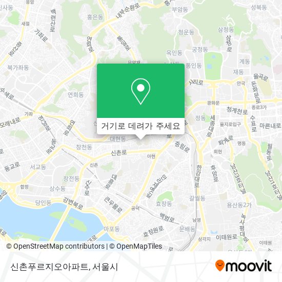 신촌푸르지오아파트 지도