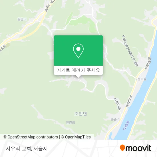 시우리 교회 지도
