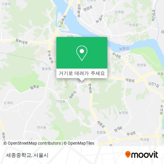 세종중학교 지도