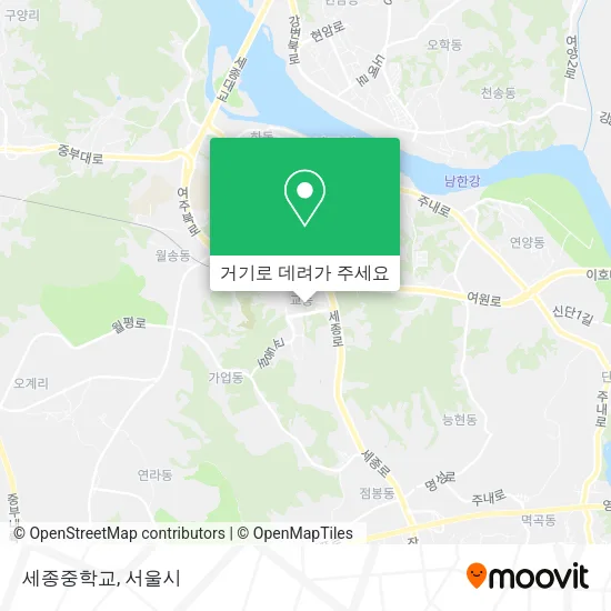 세종중학교 지도