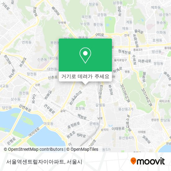 서울역센트럴자이아파트 지도
