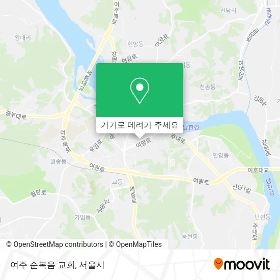 여주 순복음 교회 지도