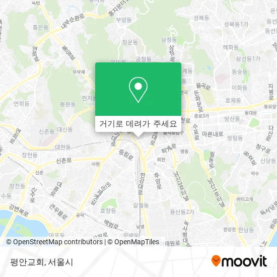 평안교회 지도