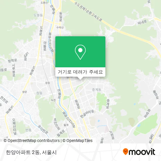 한양아파트 2동 지도