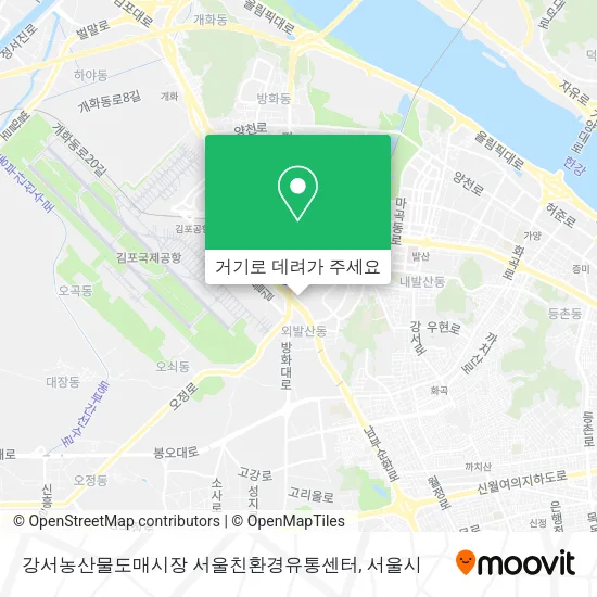 강서농산물도매시장 서울친환경유통센터 지도