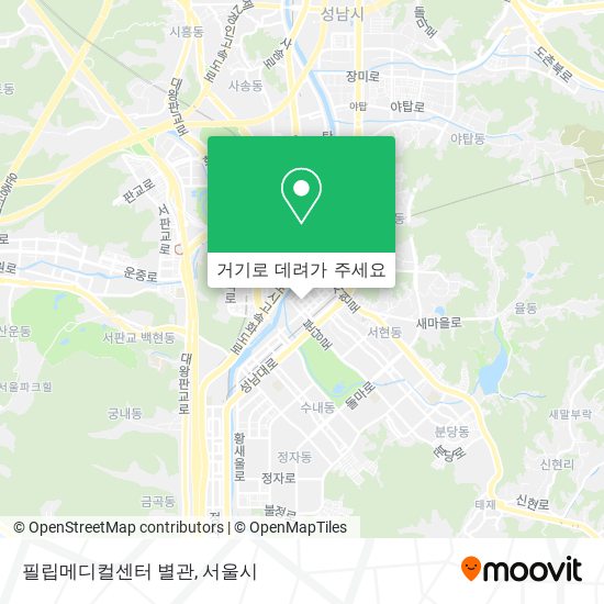 필립메디컬센터 별관 지도