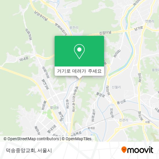 덕송중앙교회 지도