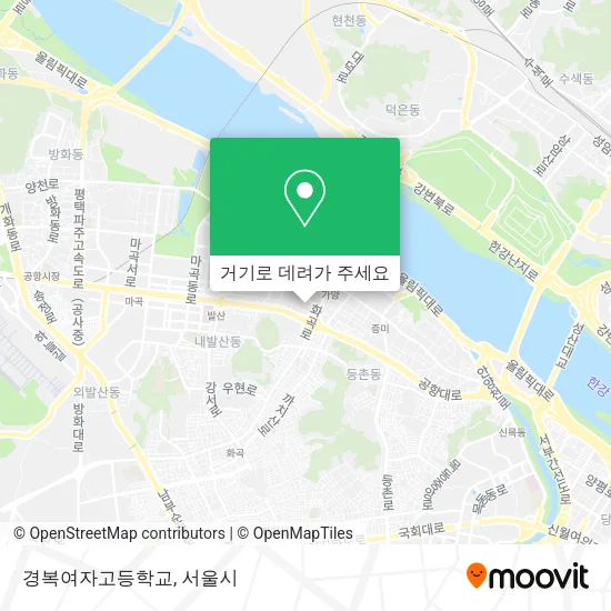경복여자고등학교 지도