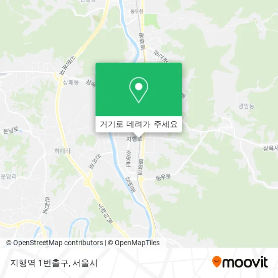 지행역 1번출구 지도