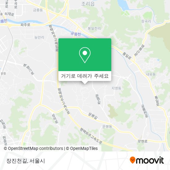 장진천길 지도