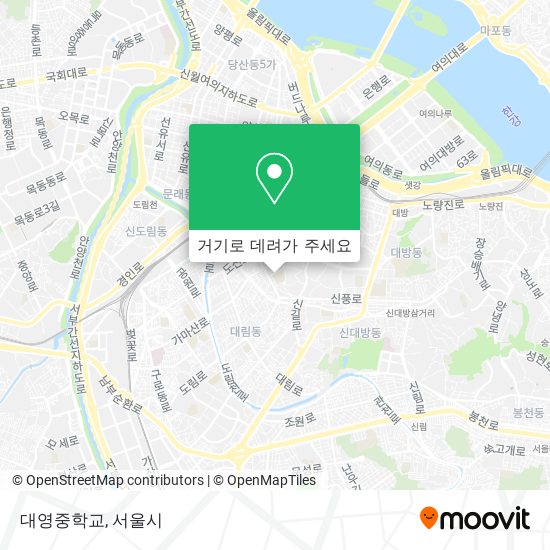 대영중학교 지도