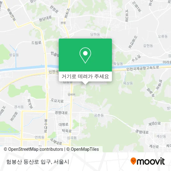 험봉산 등산로 입구 지도